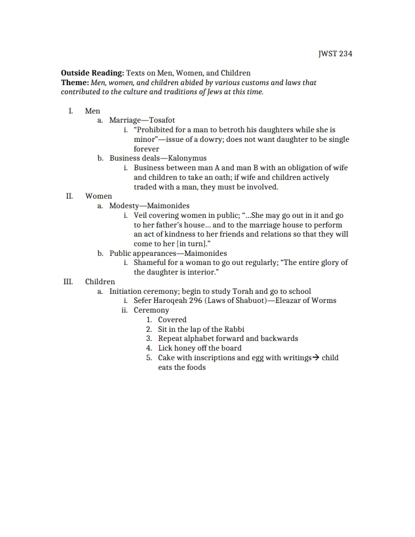 Classroom Notes