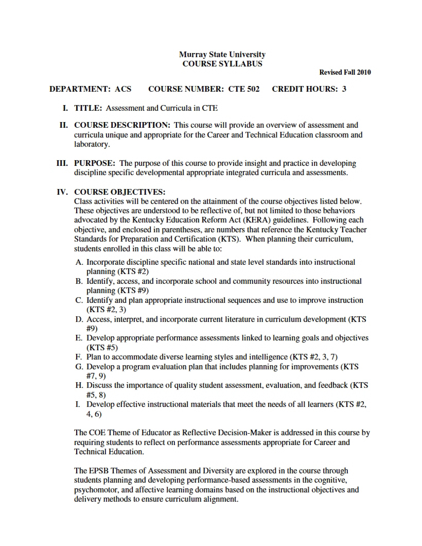 Syllabus