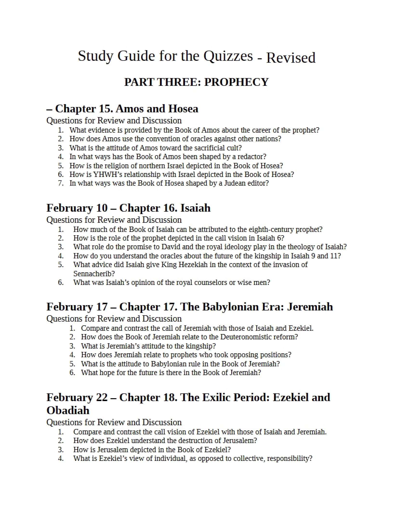 OT 6302 Study Guide