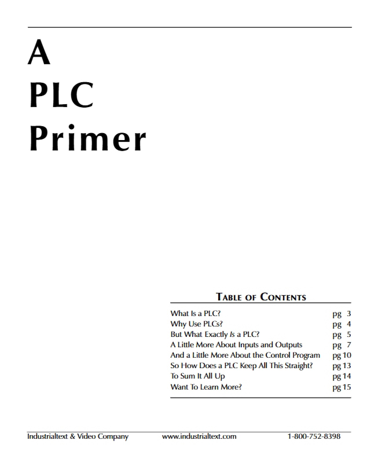 Primer on PLCs