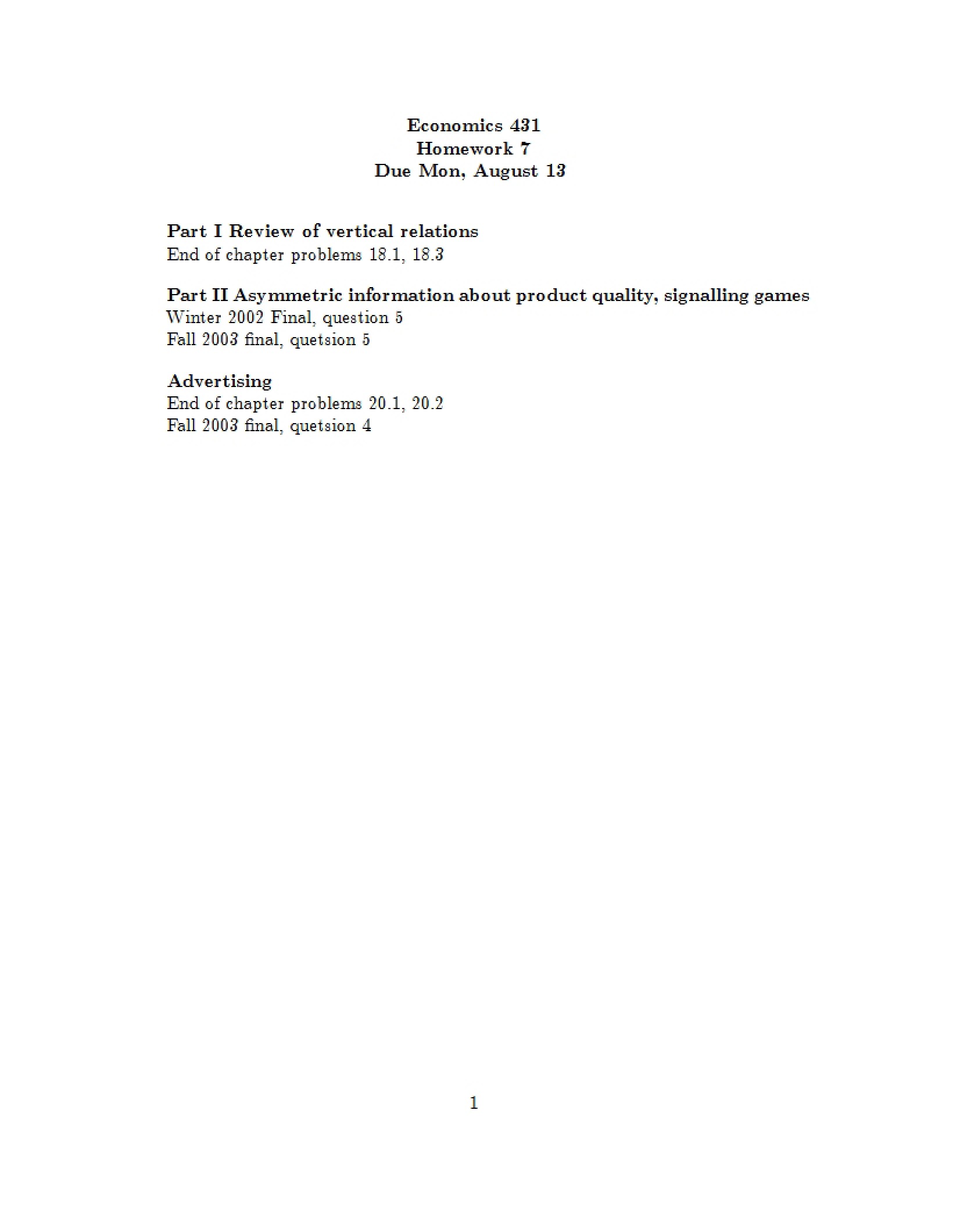 Homework 7