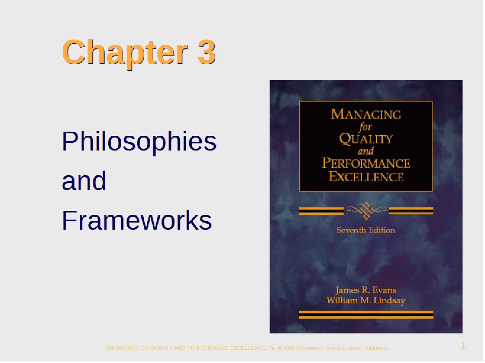 Frameworks and Philosophies