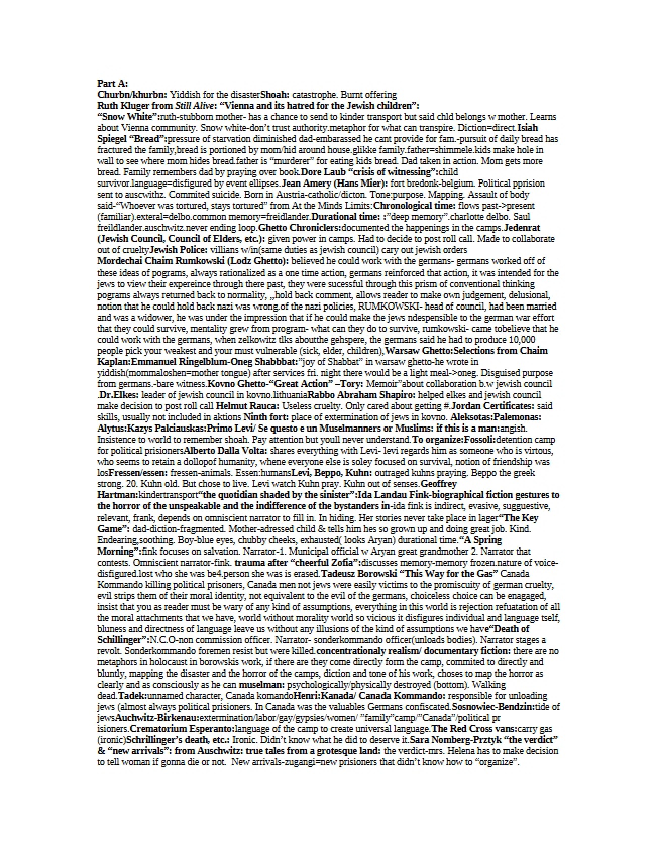 First Set of Lecture Notes on Globalization and Literature