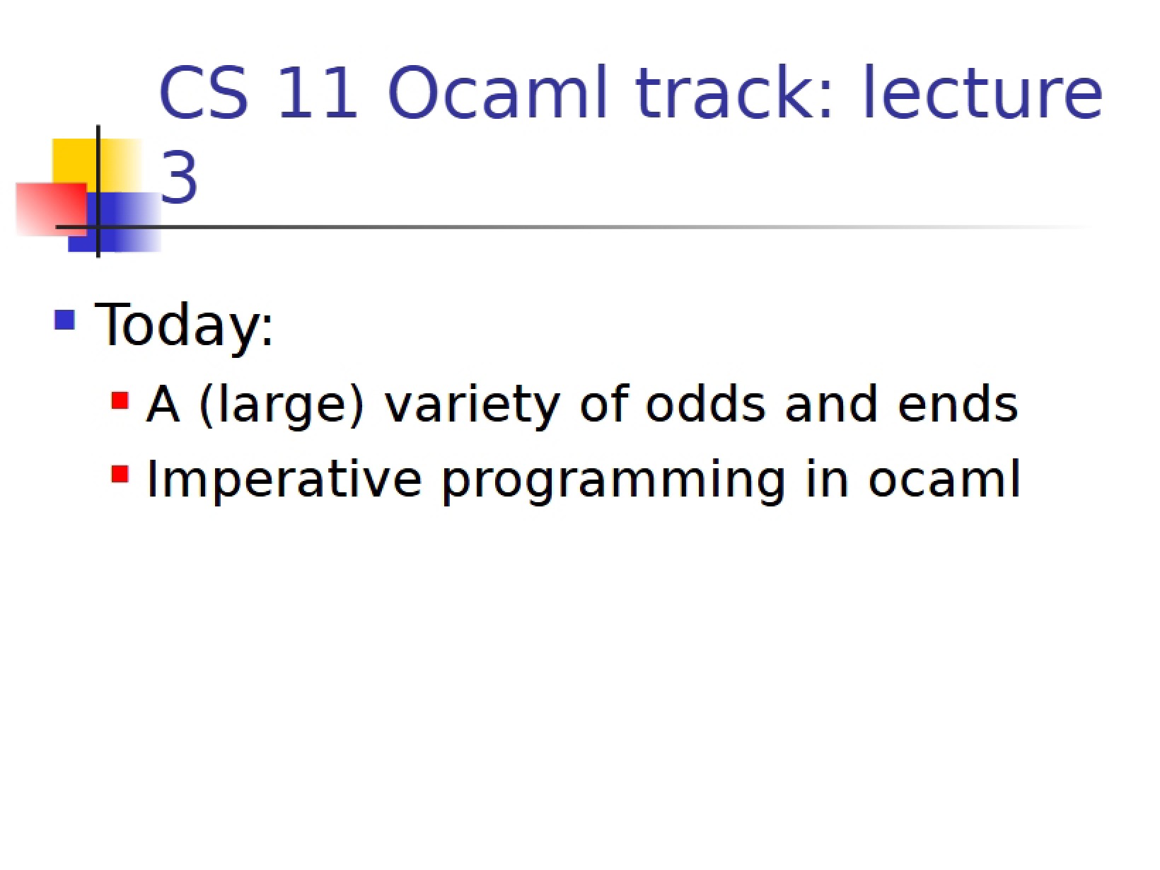 Course Material Lecture Notes