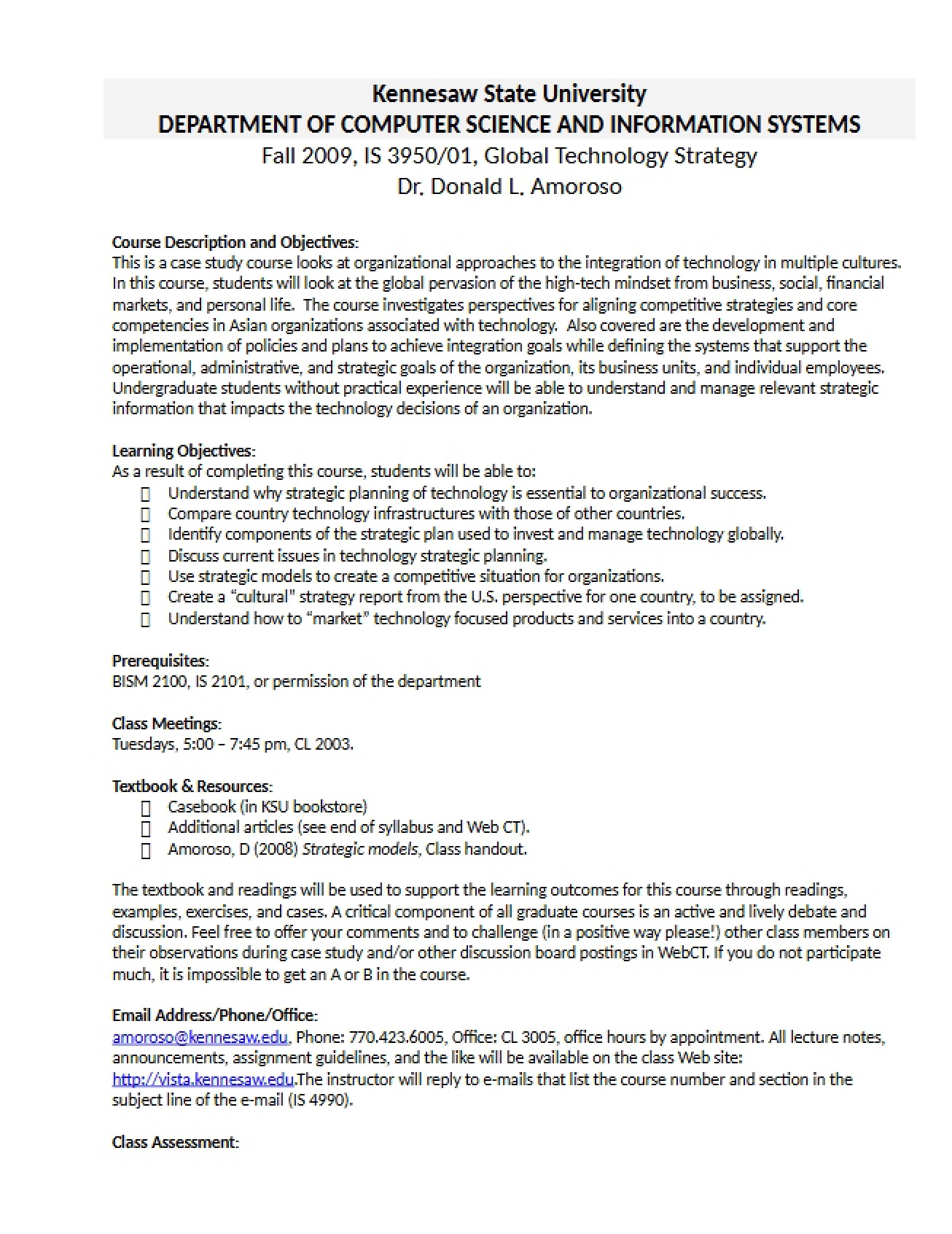 Advanced Databases Course Syllabus