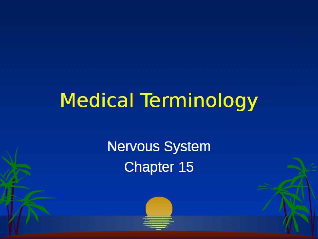 Terminology in Medicine