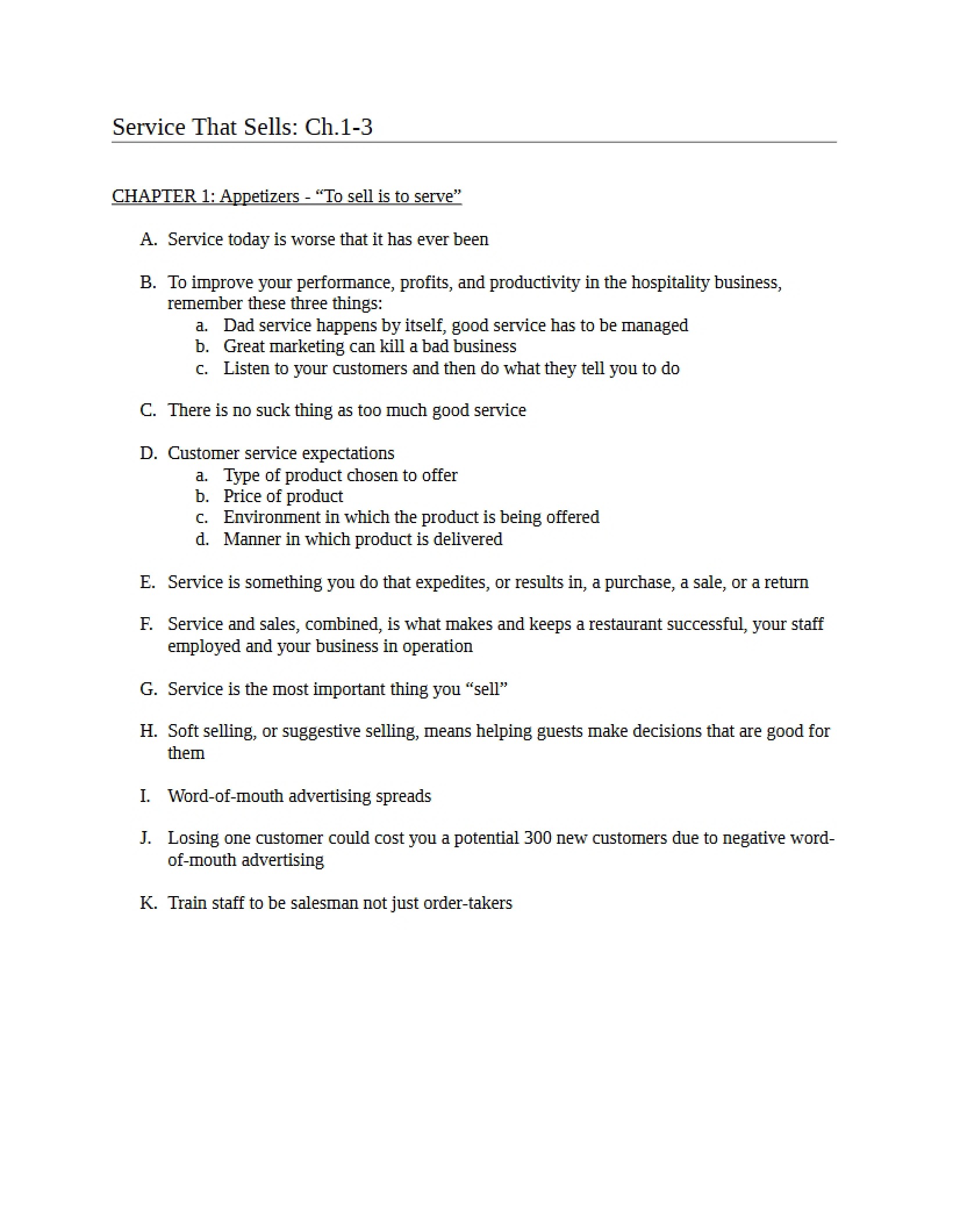 Quantity Food Production Study Notes