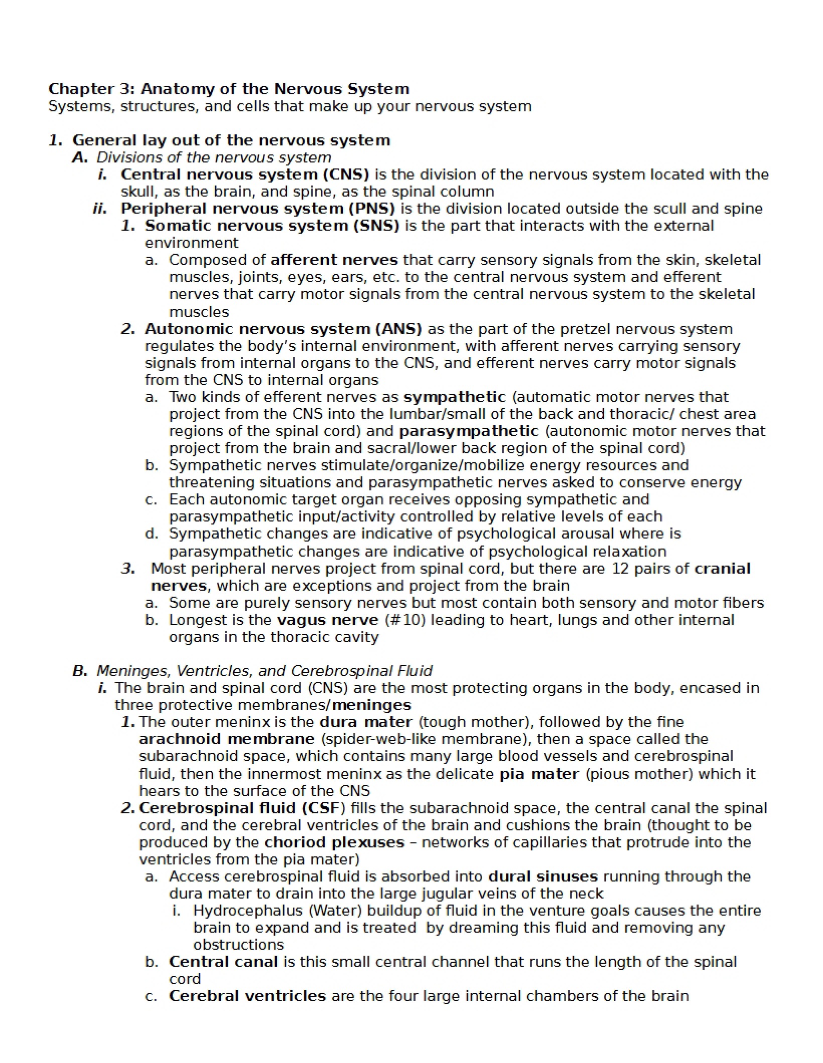 Biopsychology Text Chapter 3