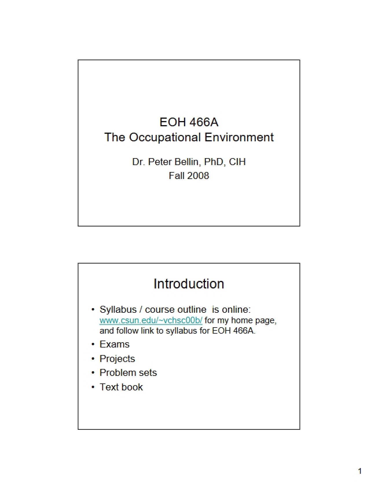 Environment of the Workplace