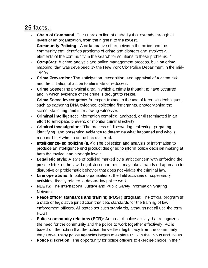 MAT104 - 25 facts