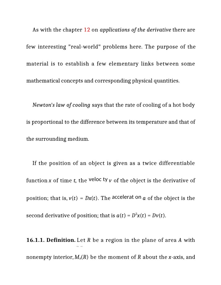 Derivative Applications Exercises