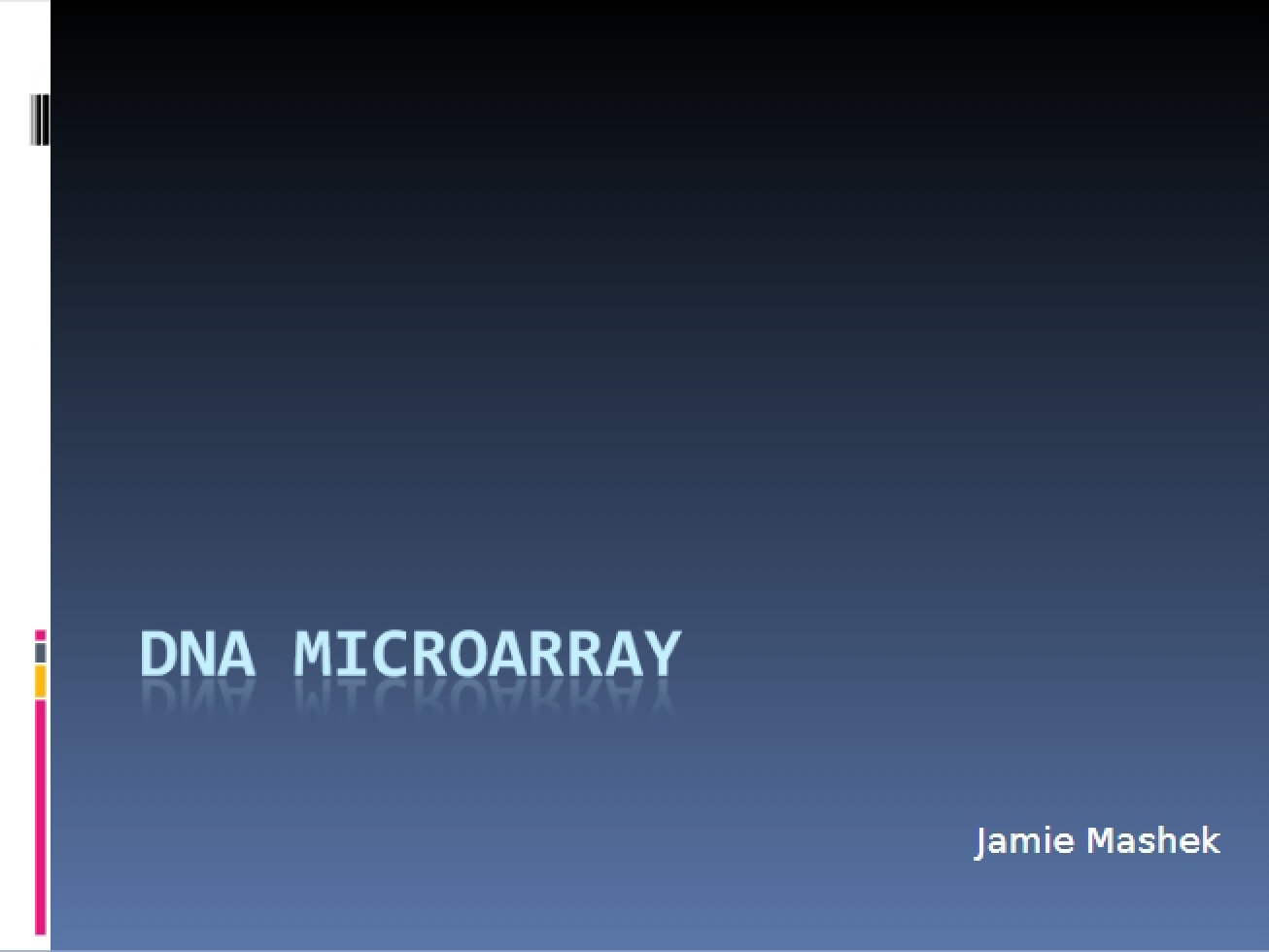 Microarray of DNA