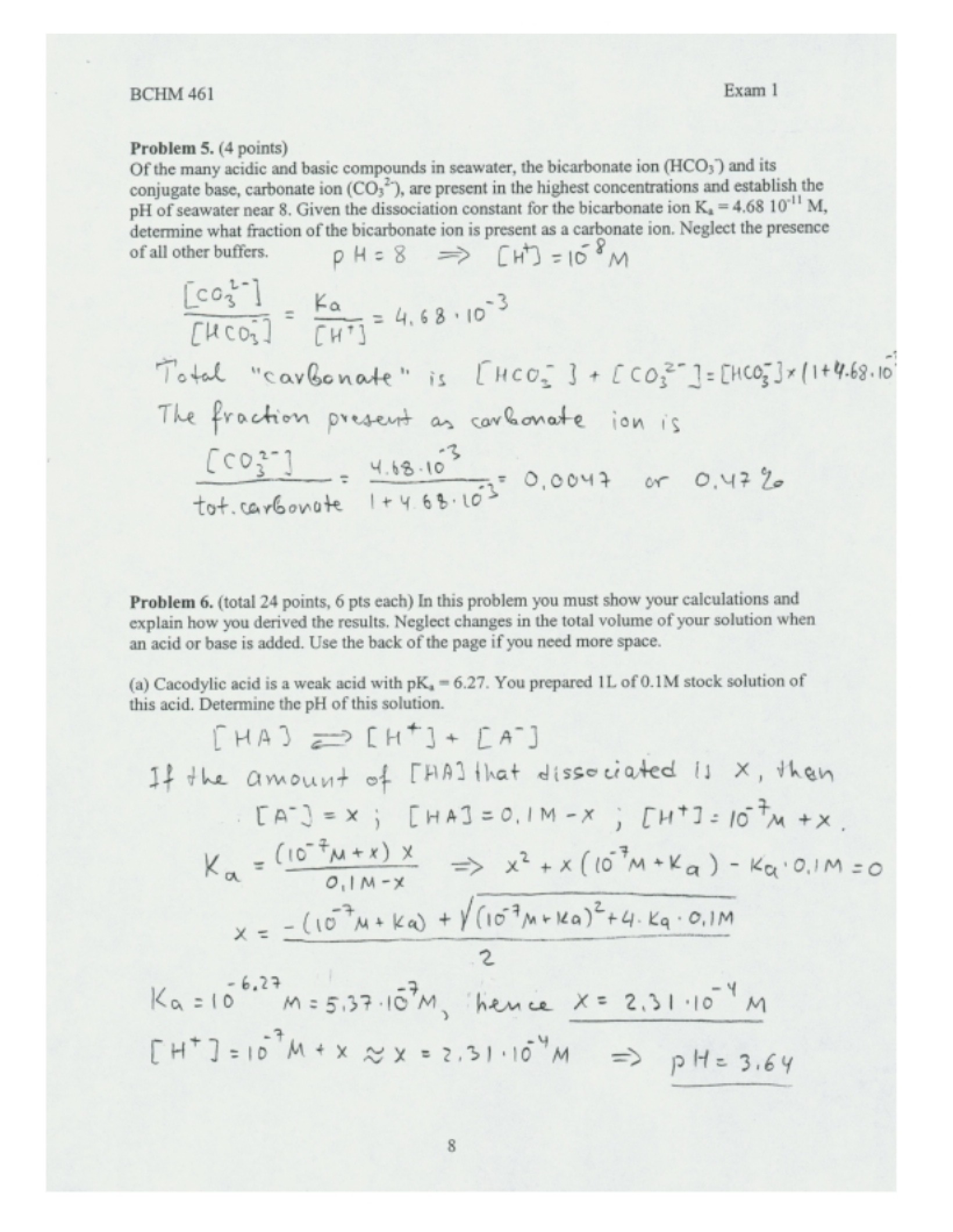 First Exam