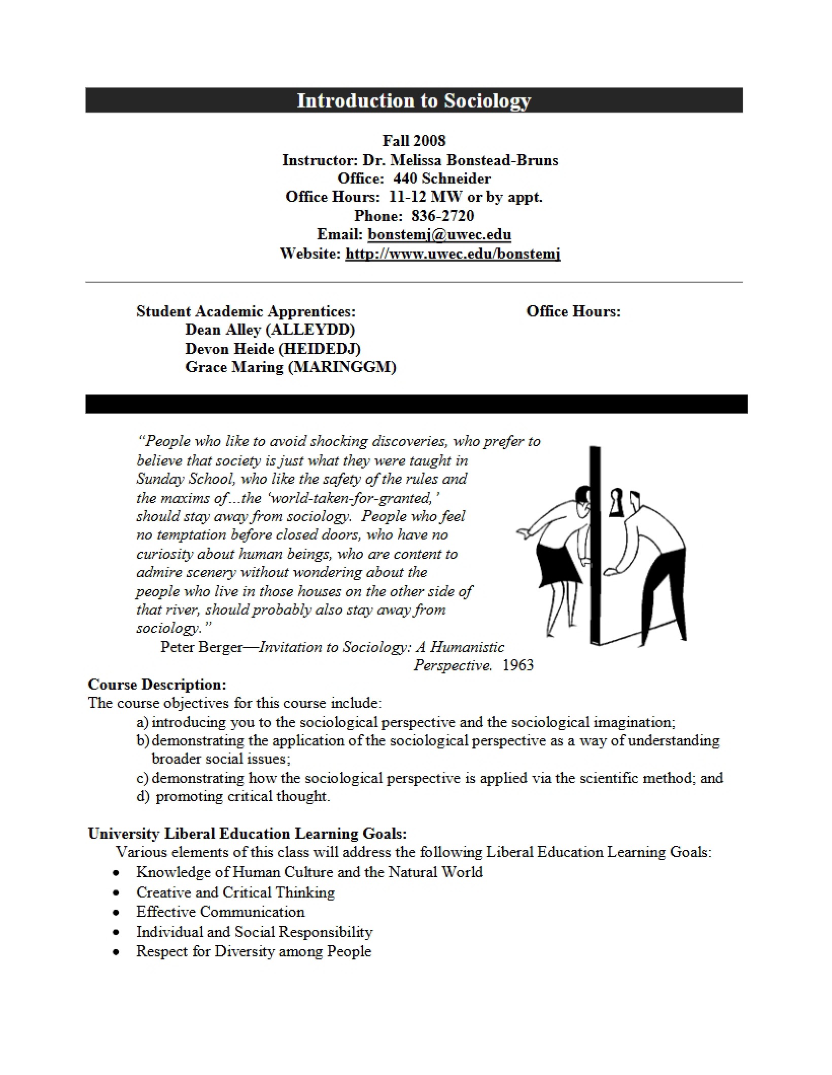 Syllabus for SOC 101