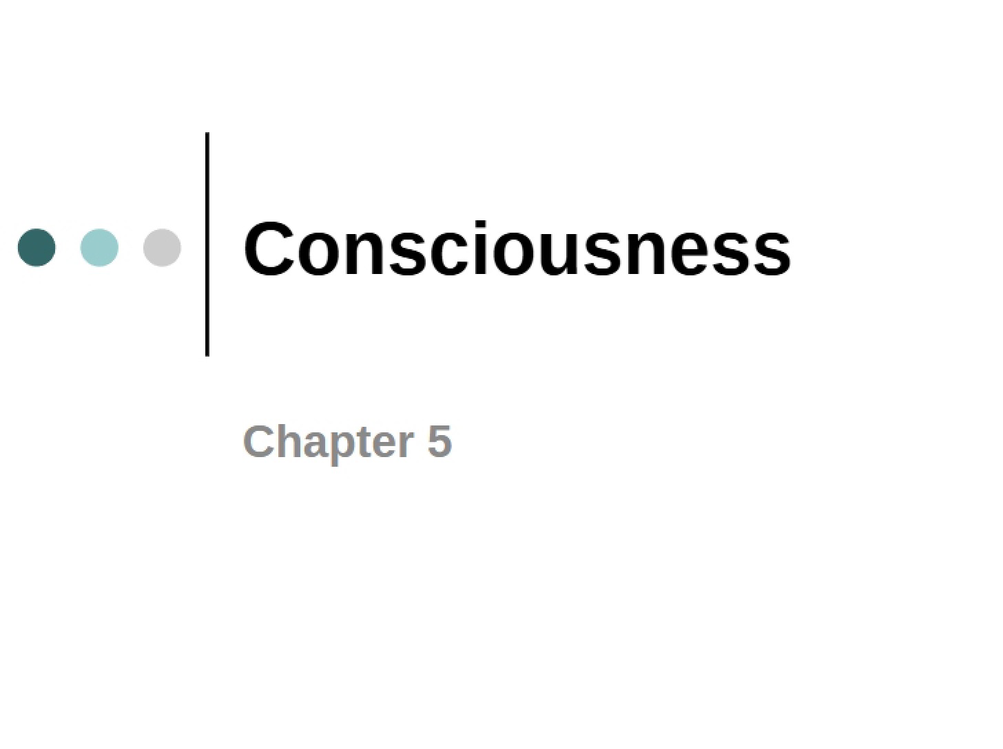 Consciousness Overview
