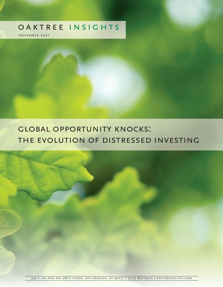 Evolution of Distressed Investing - Oaktree Insights