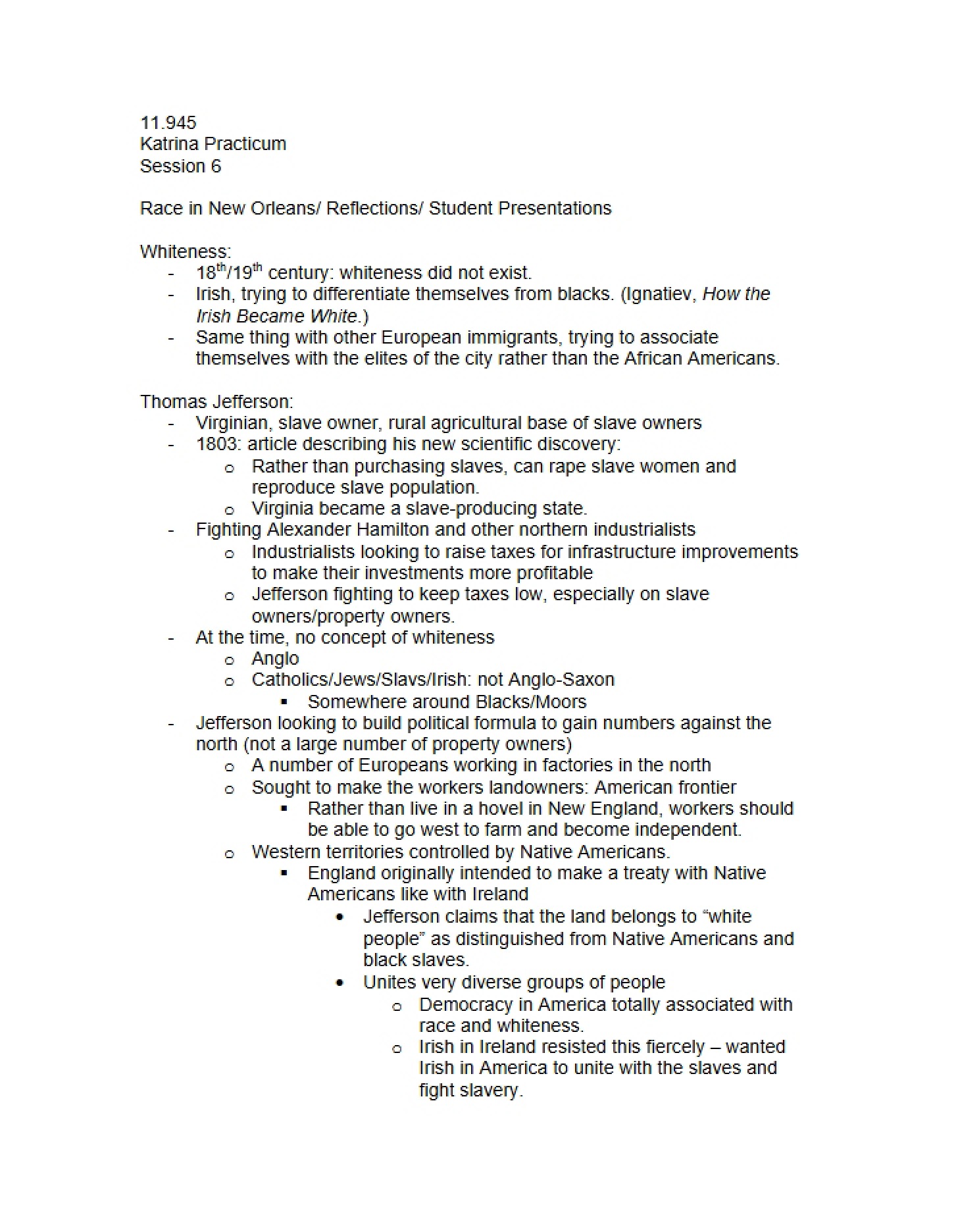 Academic Notes