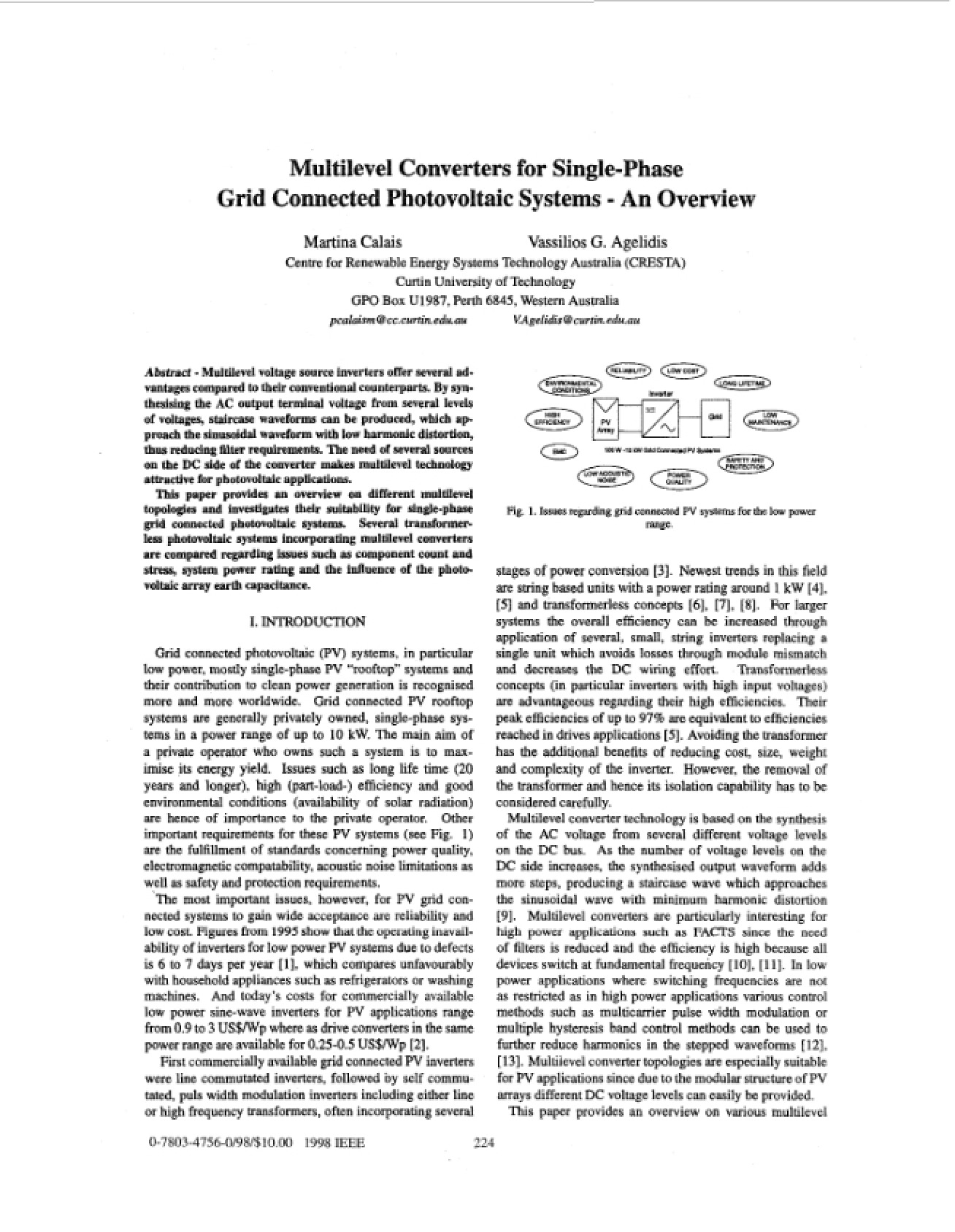 Overview of Multilevel Converters