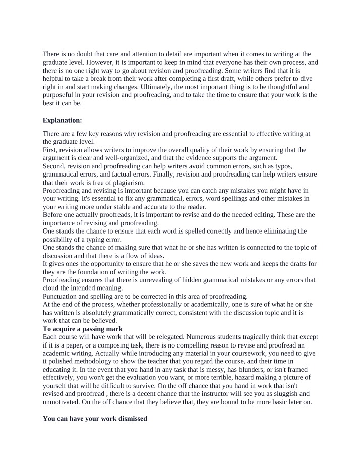 Revision and Proofreading - Essential Tips