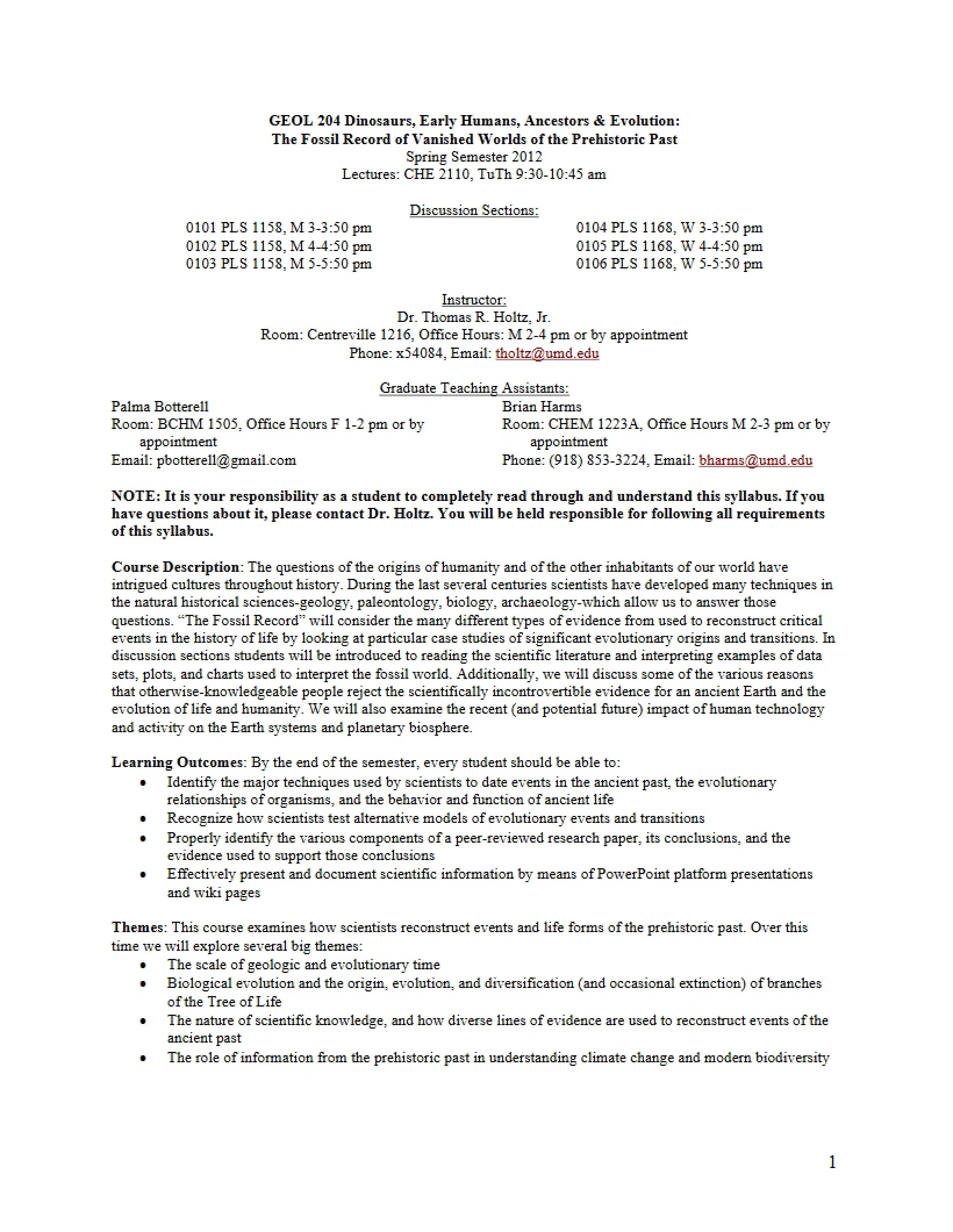 Course Syllabus