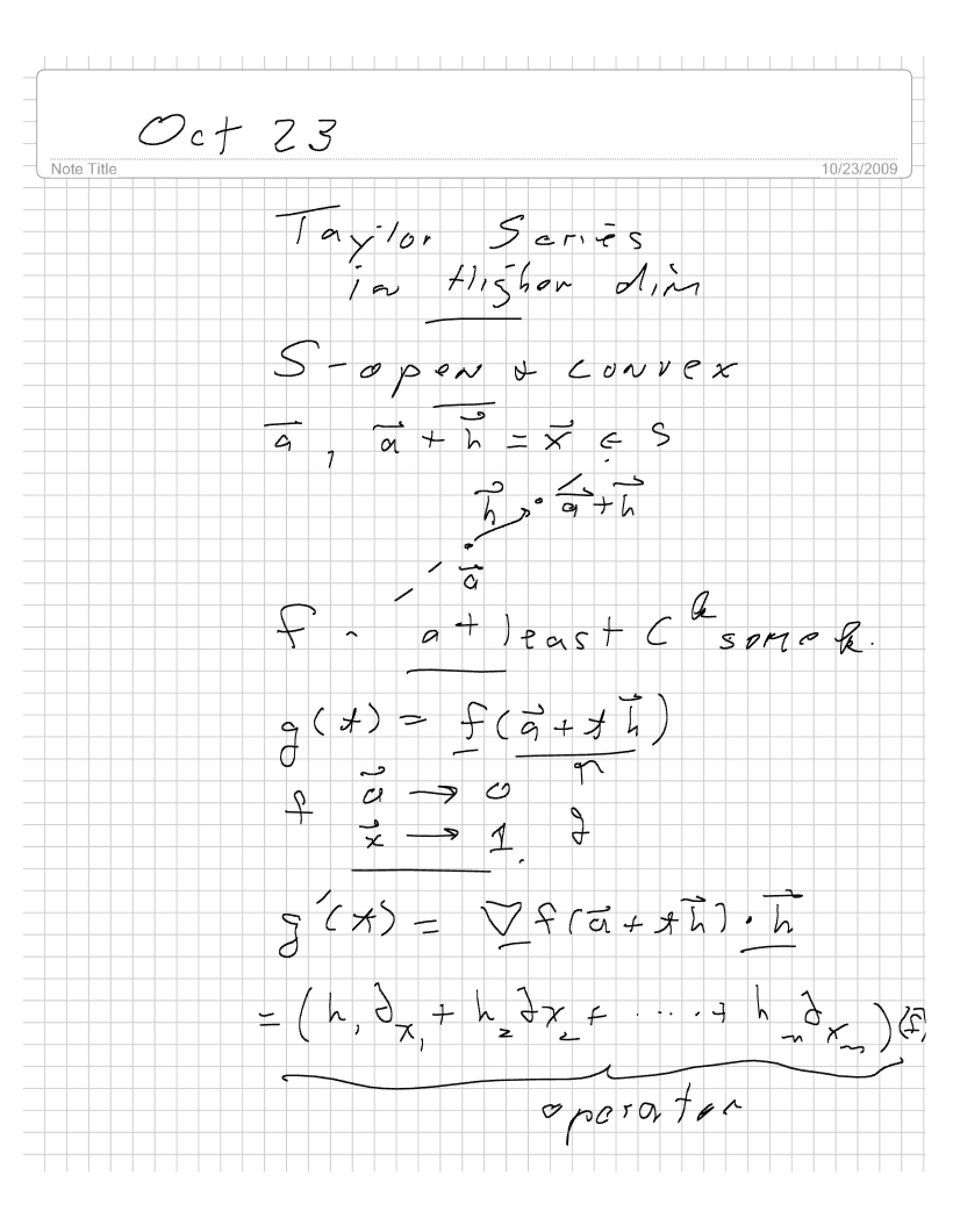 Math 417 Notes