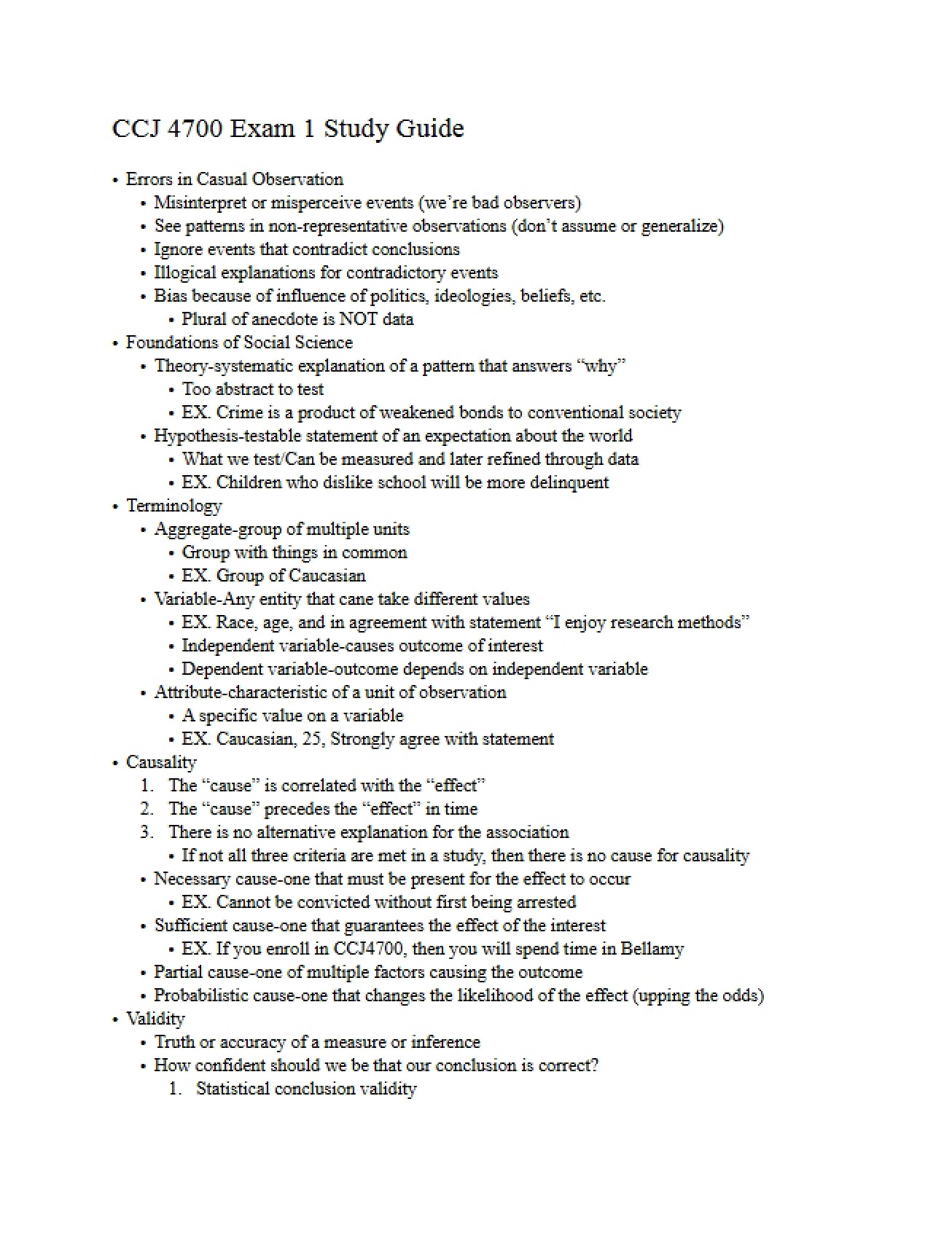 Common Errors in Casual Observation