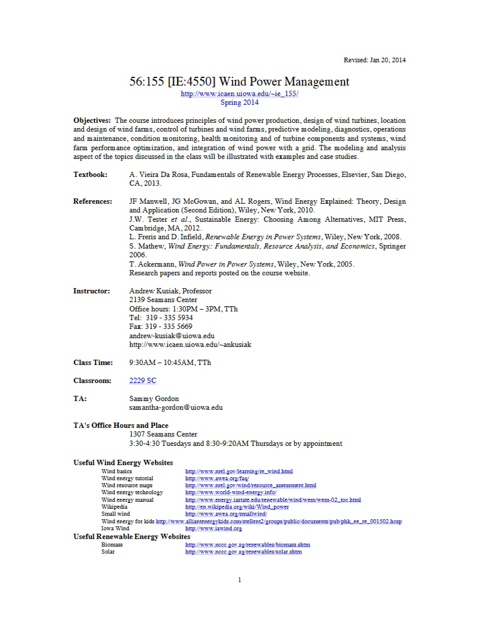 Managing Wind Power
