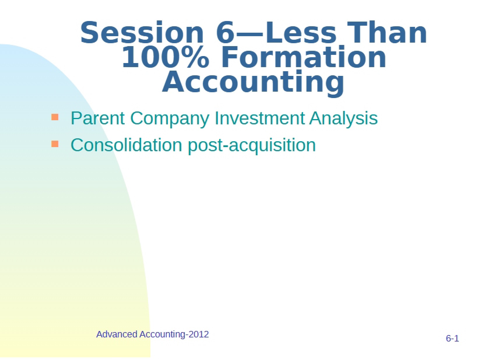 Analyzing Parent Company Investments