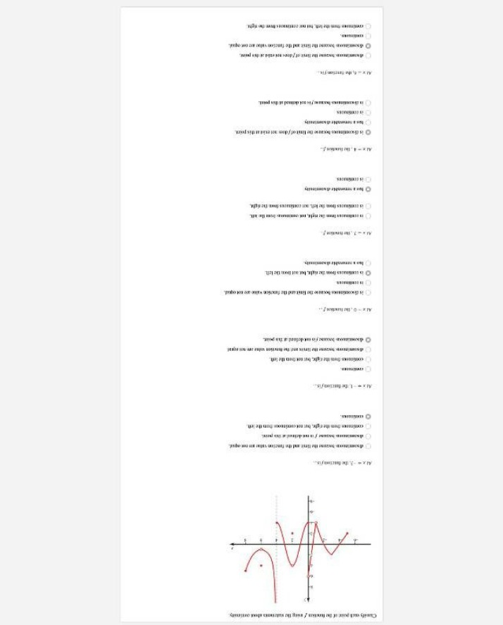 Questions on Continuity and Derivative Basics
