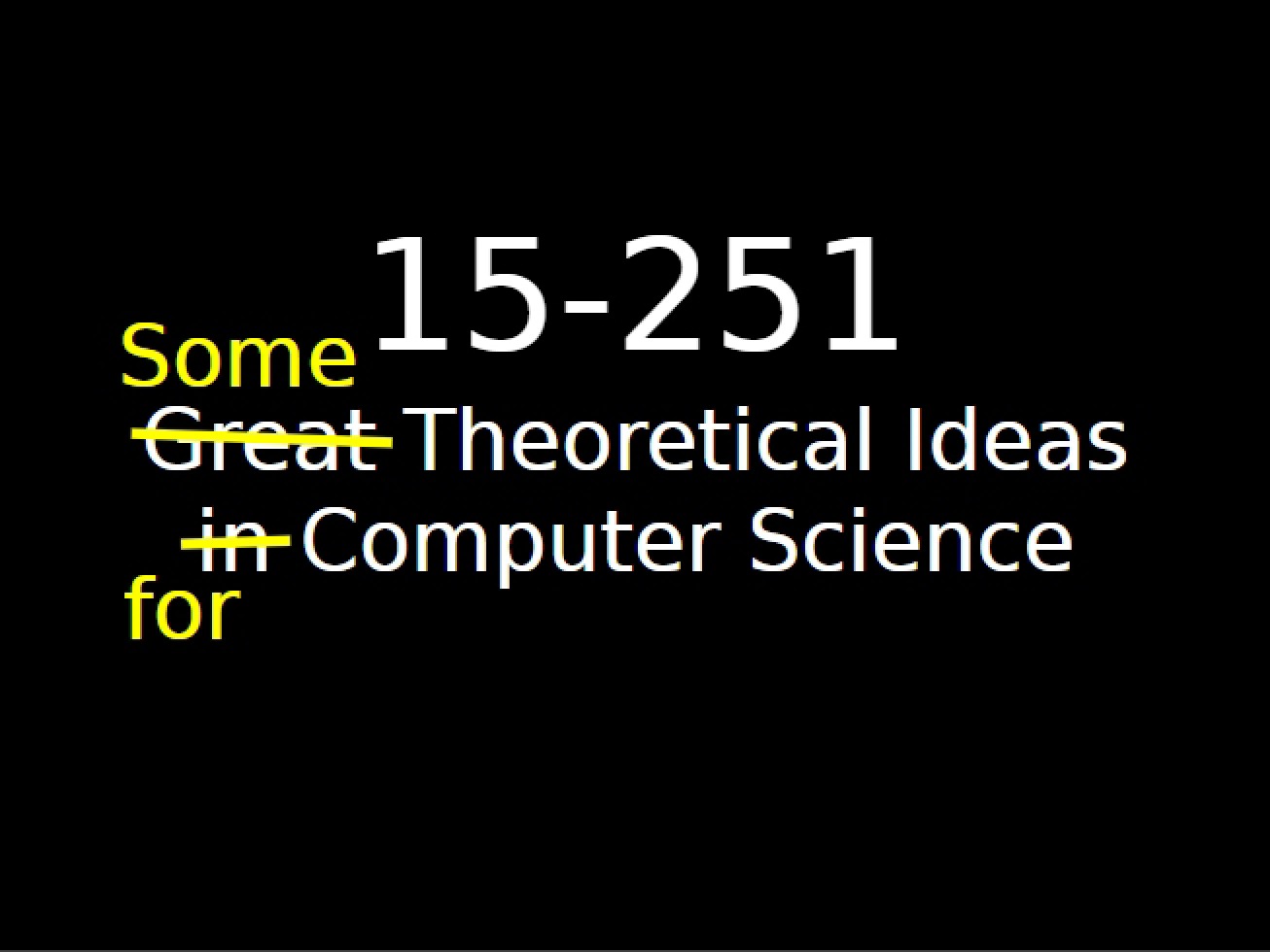 Theoretical Computer Science Concepts