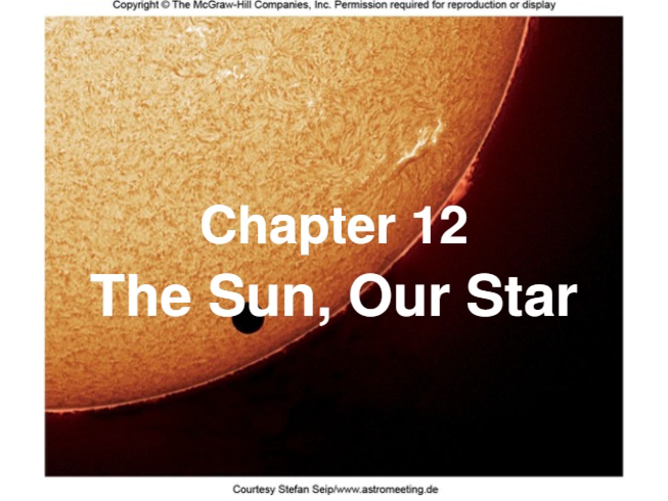Chapter Twelve Astronomy Notes