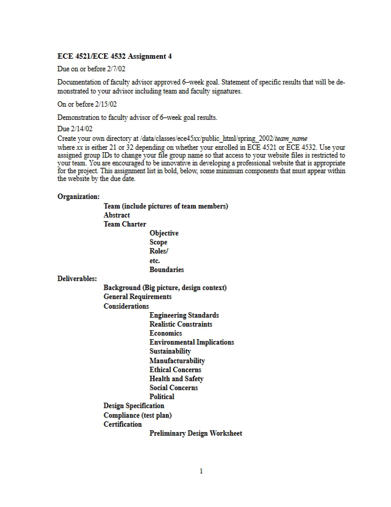 Assignment 04 for CPE Senior Design