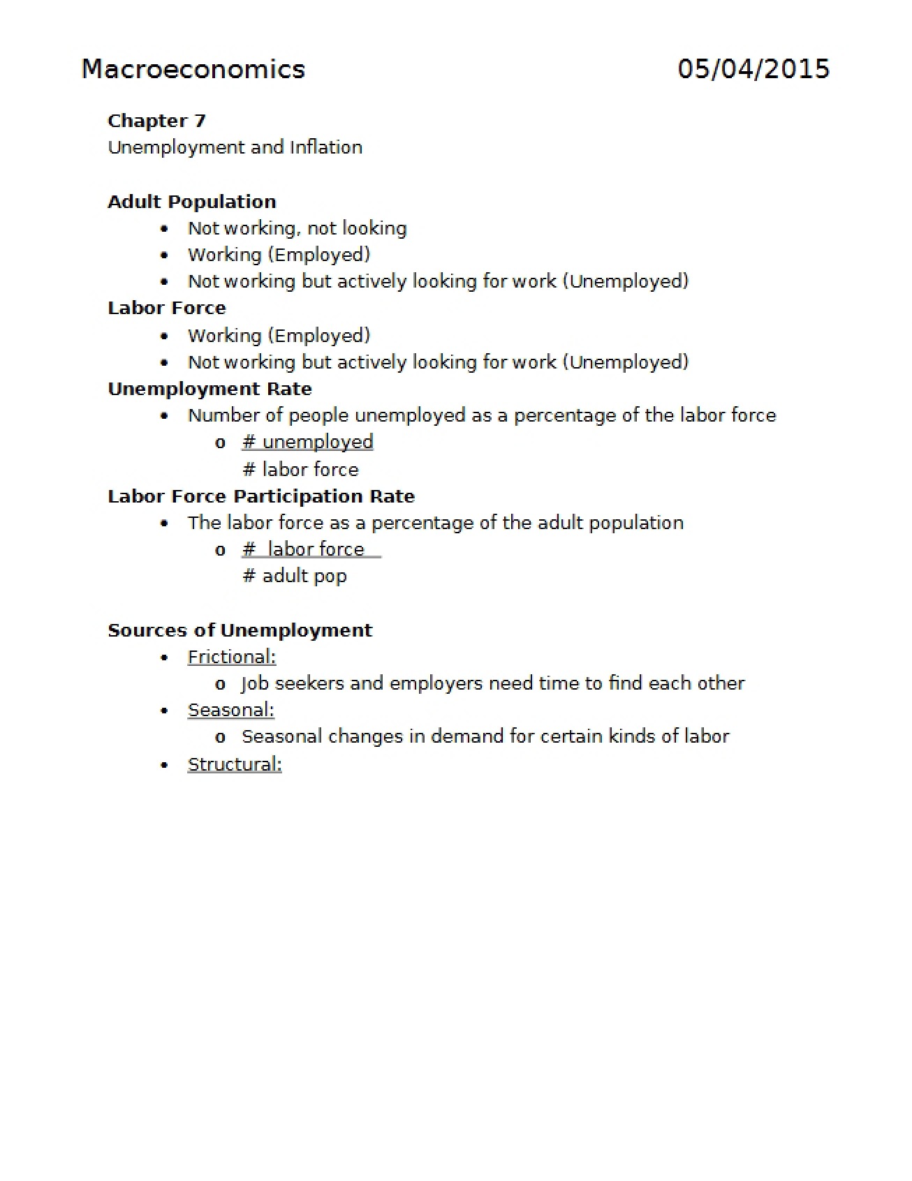 Macroeconomics Overview