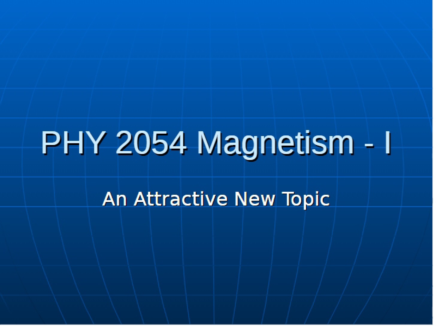 Magnetic Principles