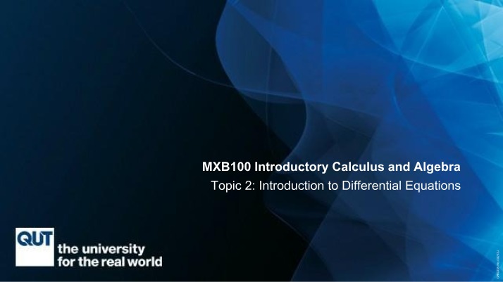 Week 4 - Differential Equations (2021 Annotated)