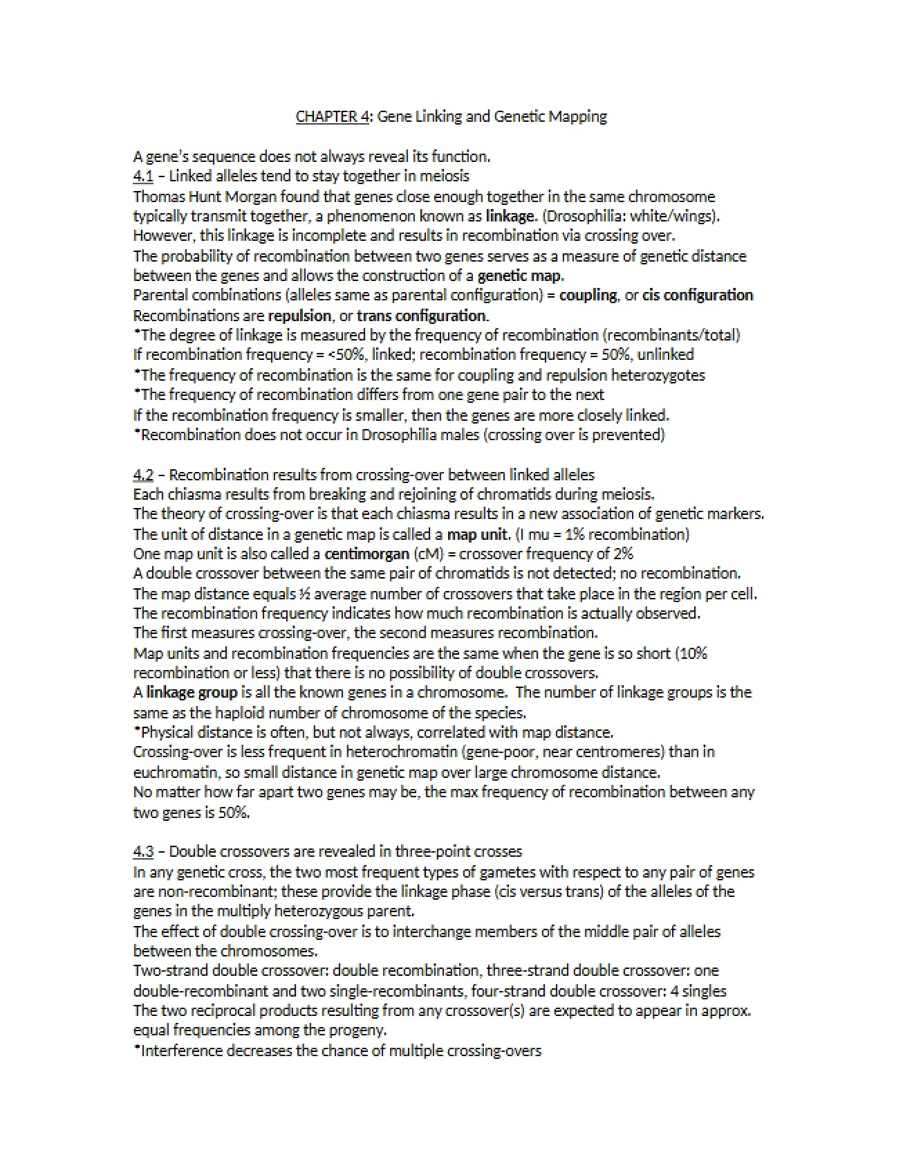 Genetics and Molecular Biology Chapter 4