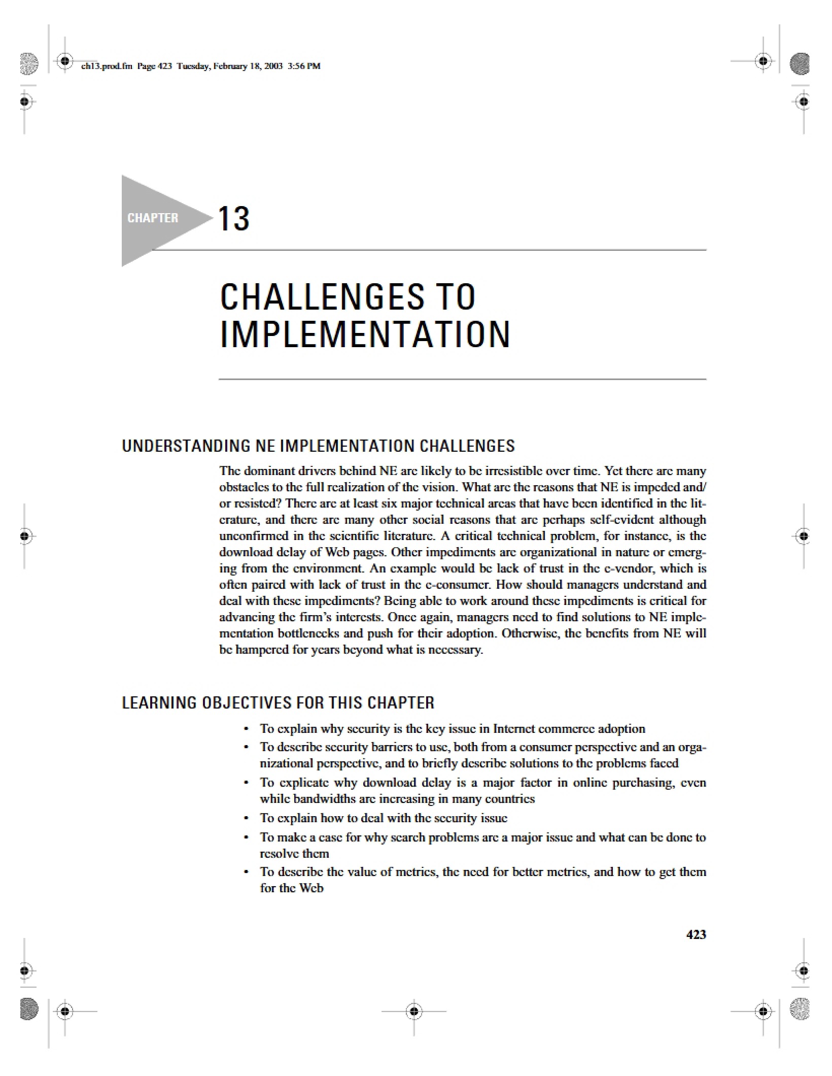 Implementation Challenges