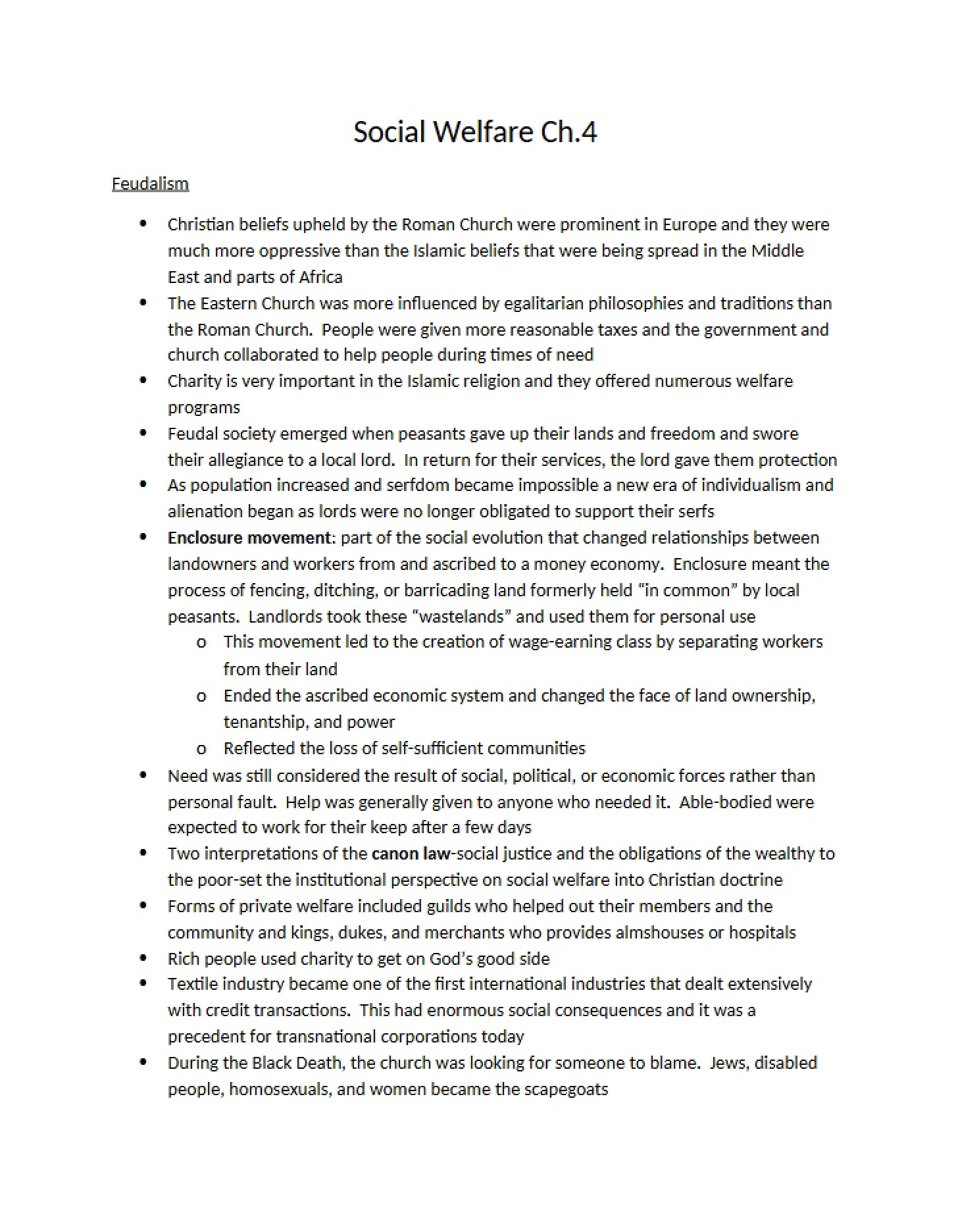 Welfare of Society - 5 Pages