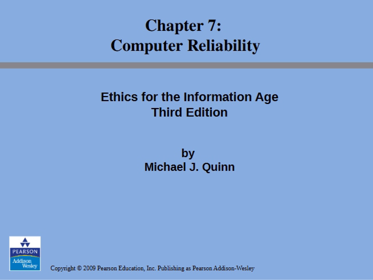 Reliability of Computers