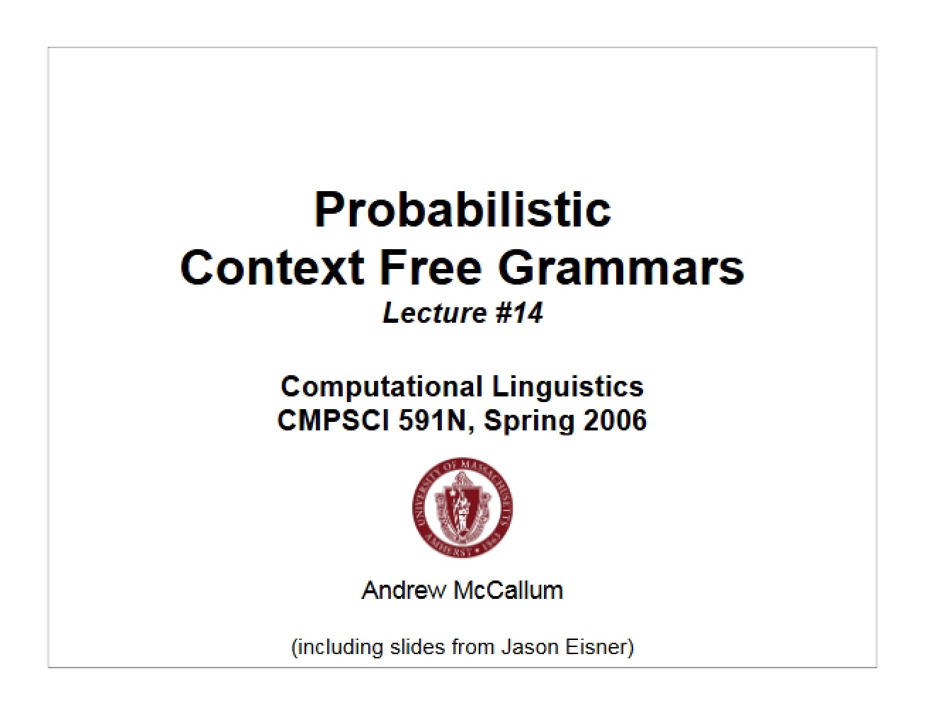 Linguistics Computational