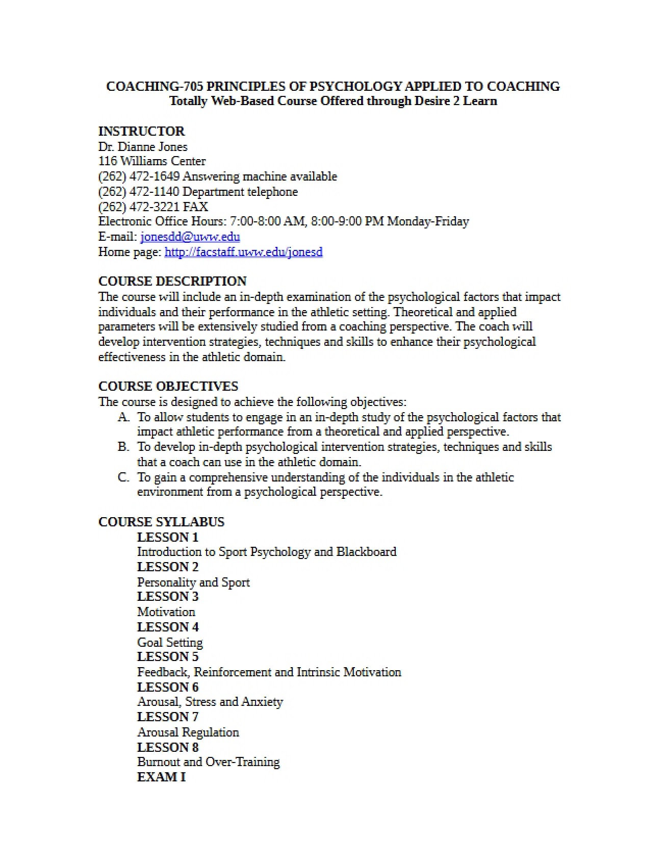 Course Outline