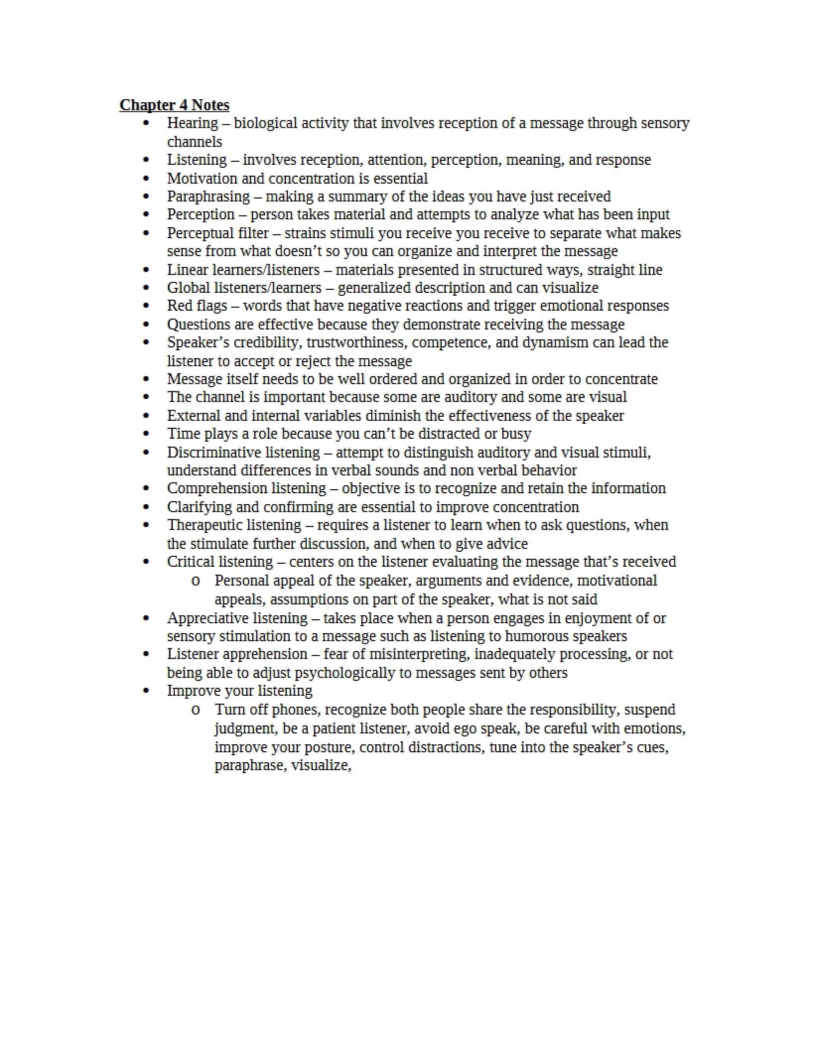 COMM 107 Lecture Notes (Set 9)