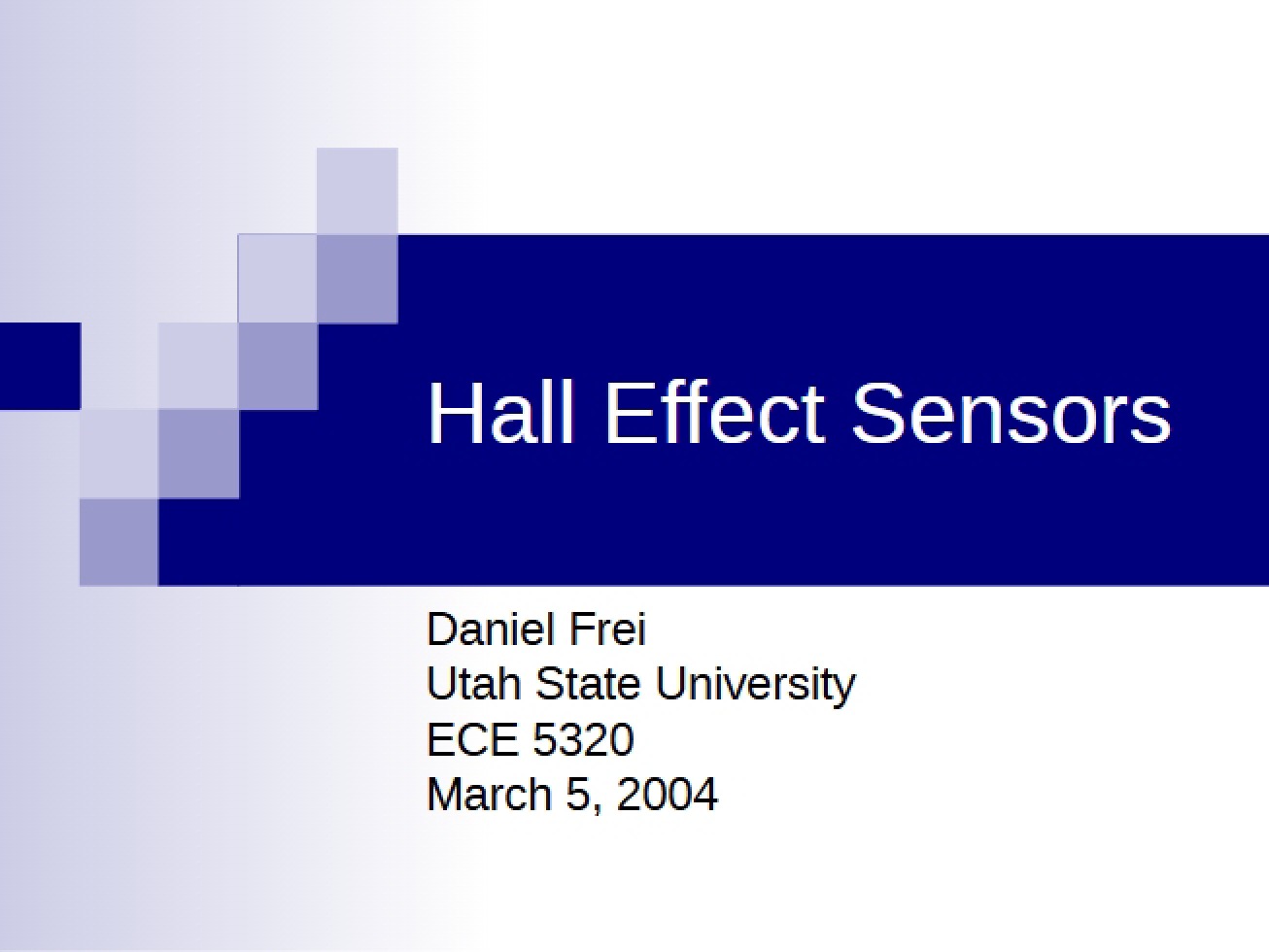 Sensors Utilizing Hall Effect