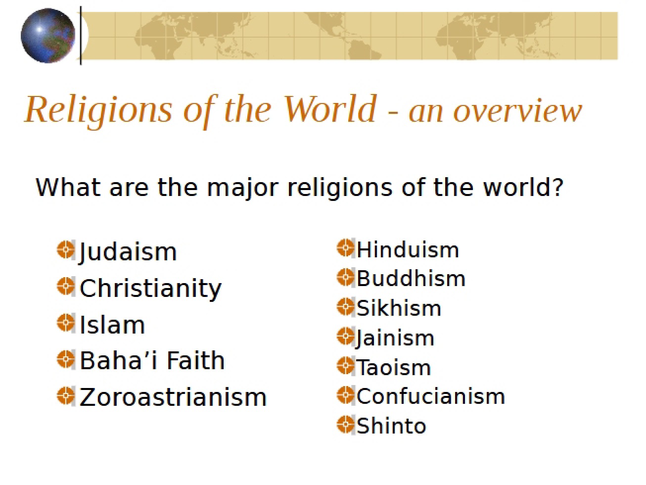 World Religions