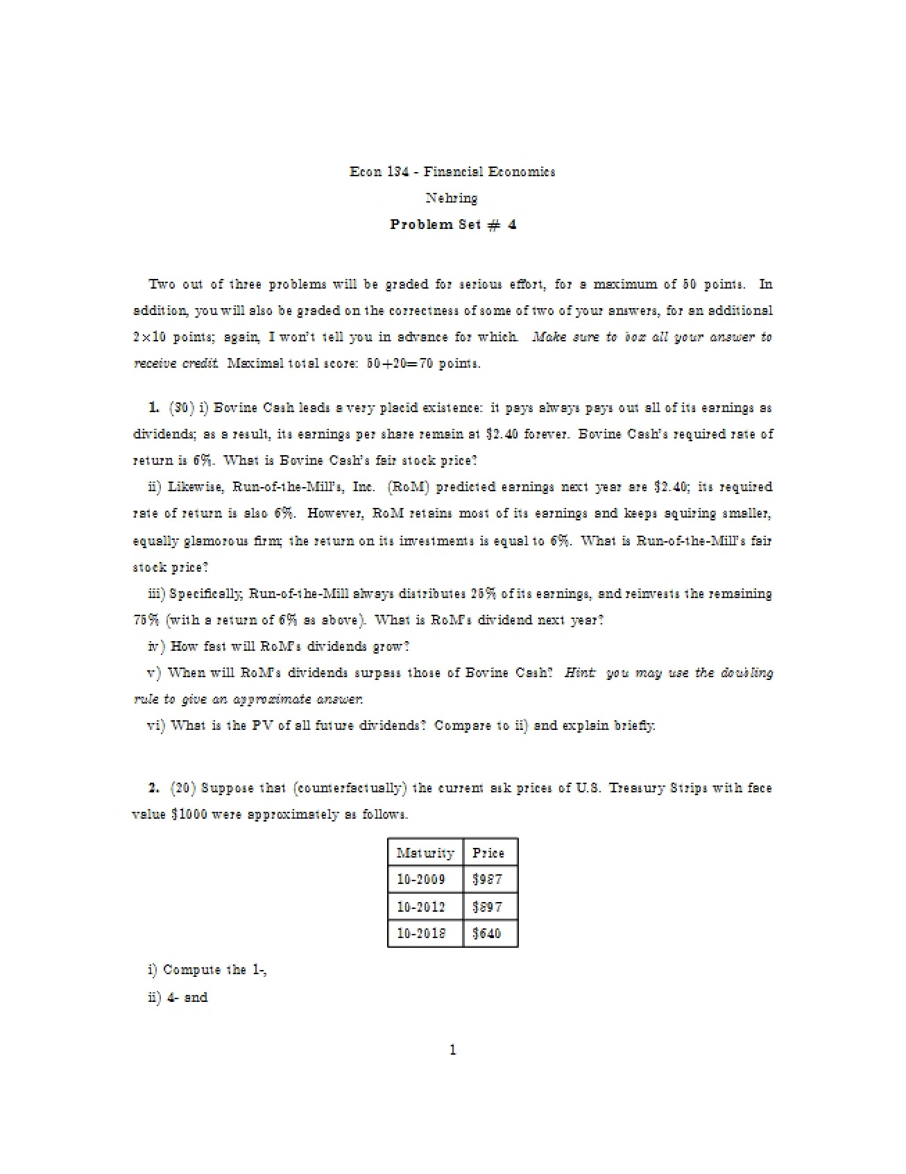 Problem Set 4