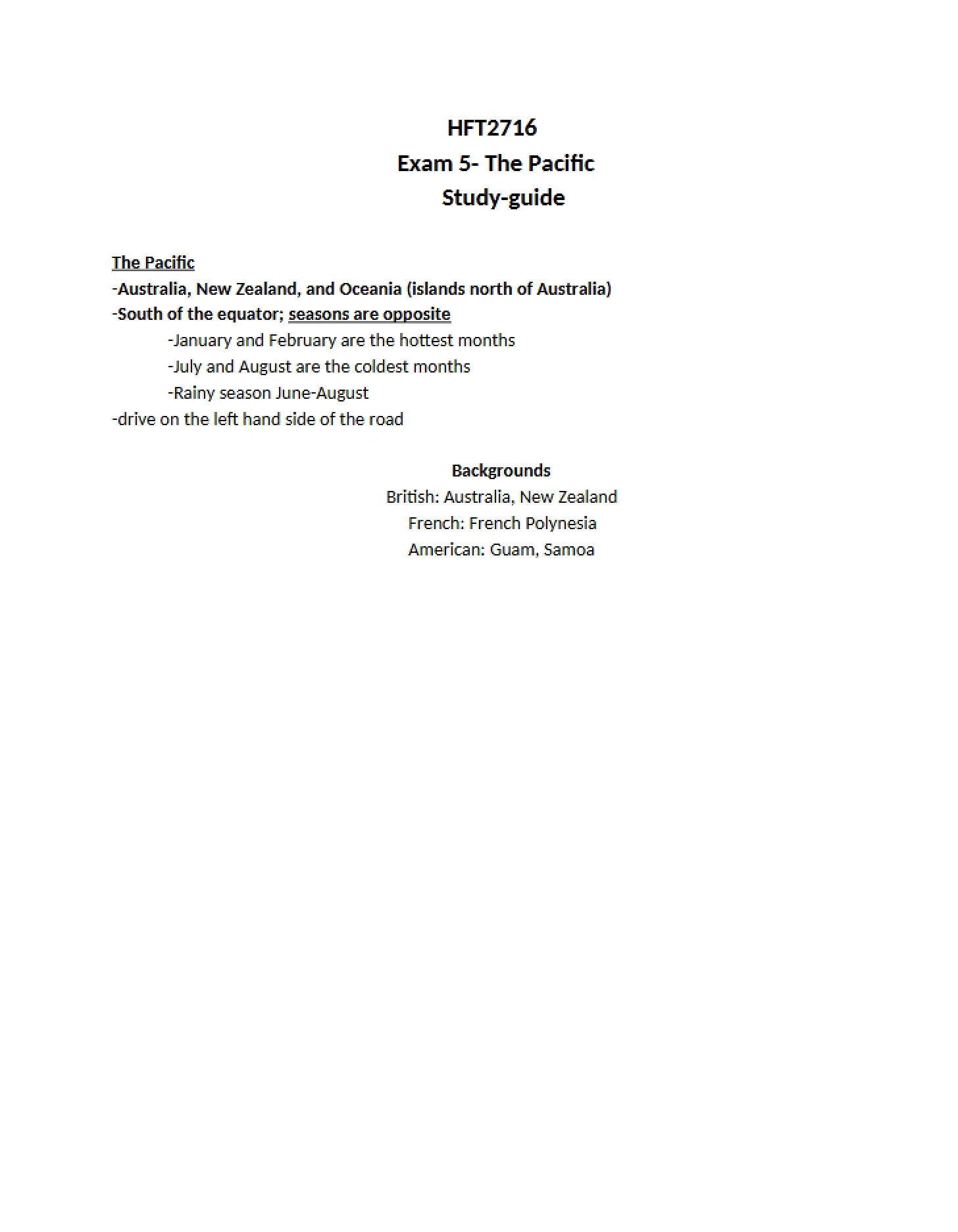Sixth Assessment Evaluation