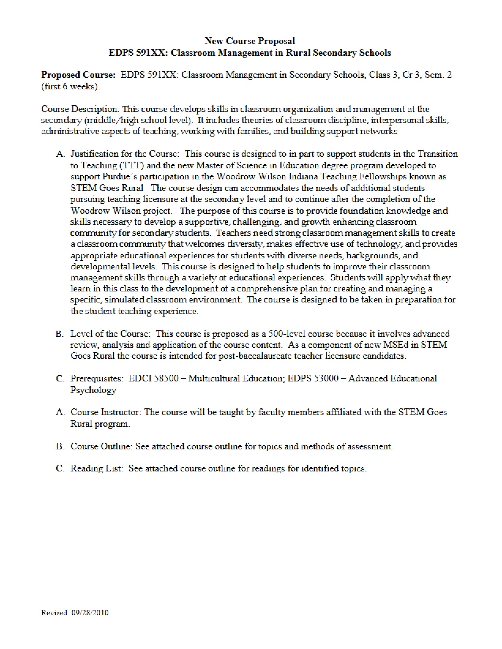 Syllabus - 6 Pages