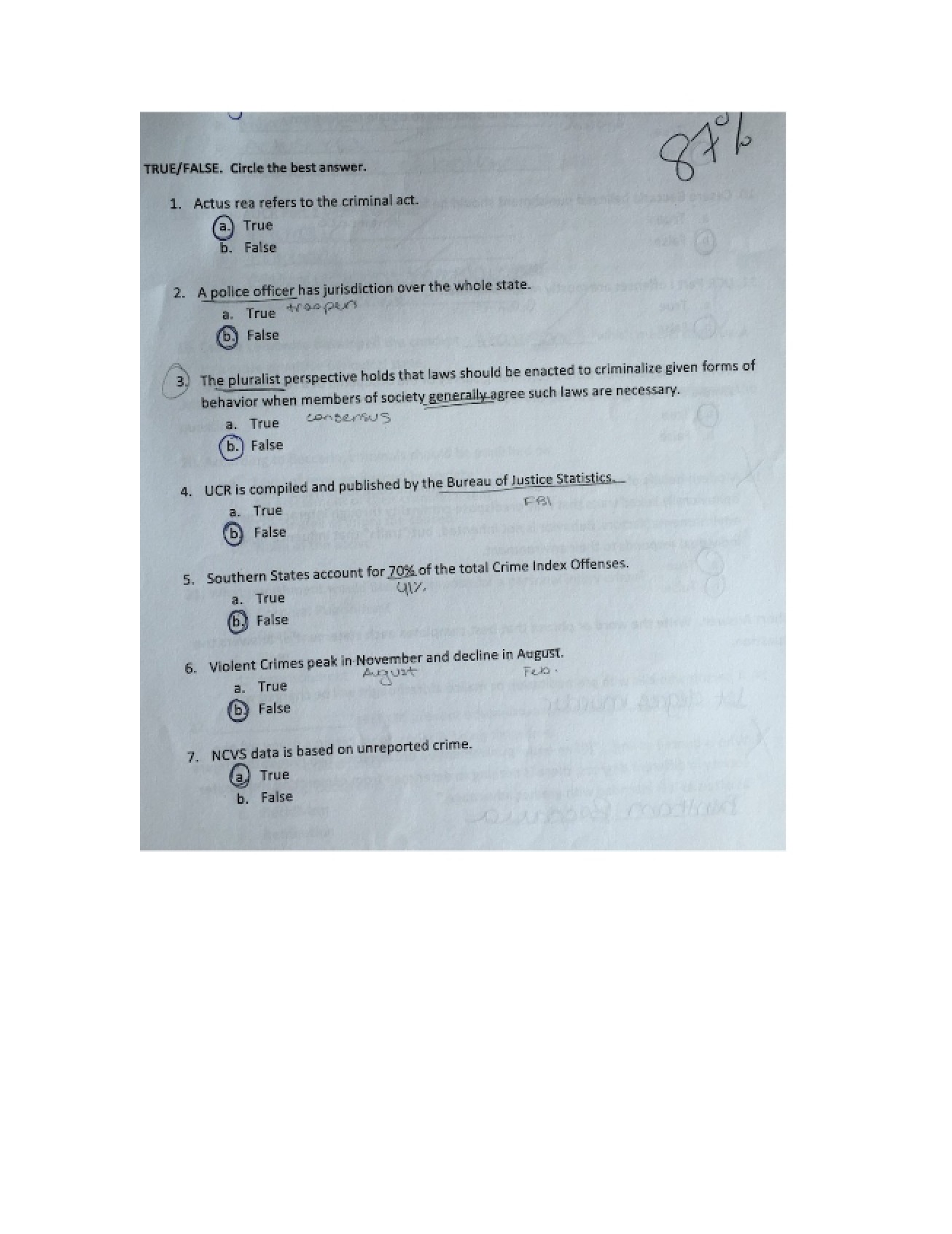 Course Examination