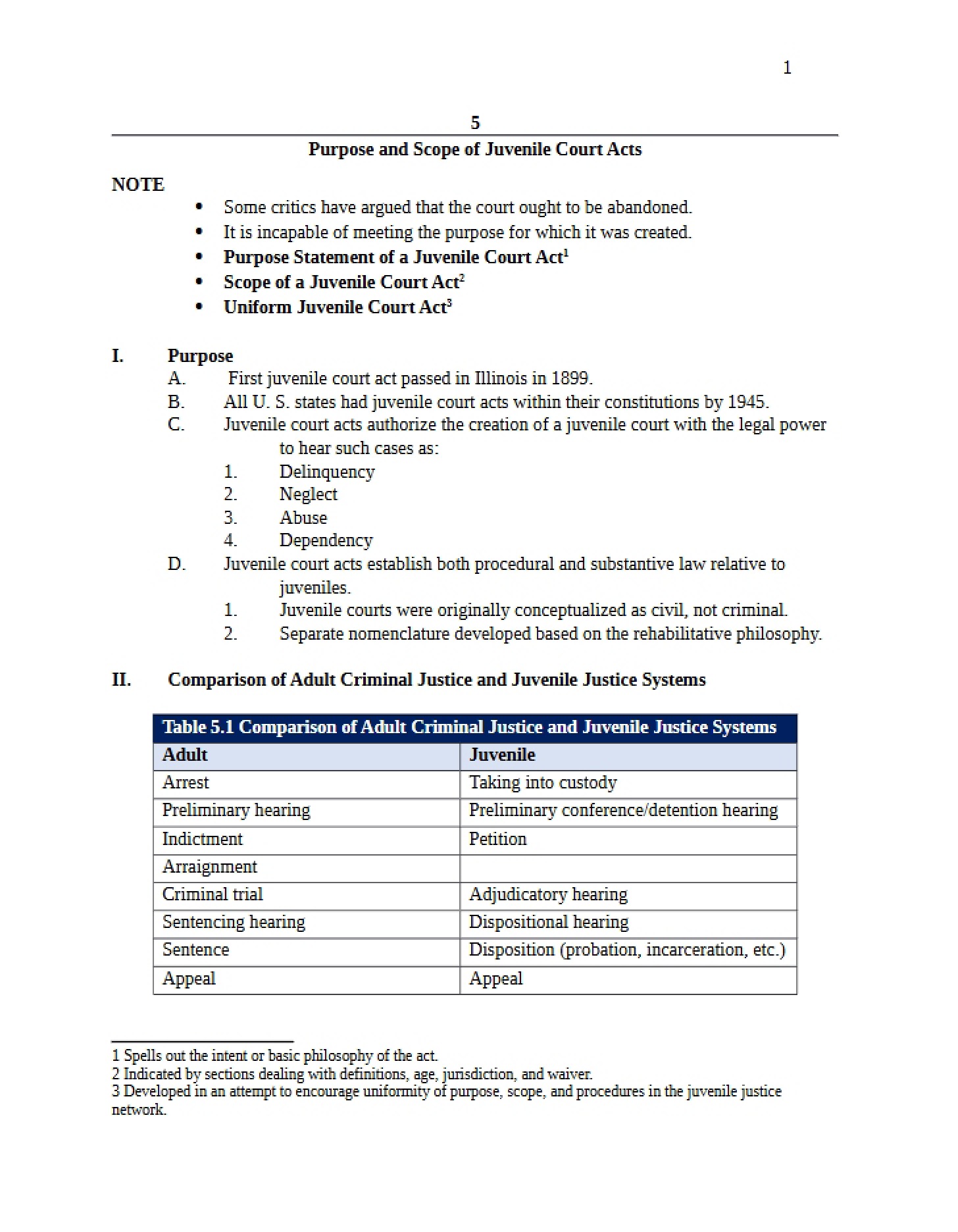 Chapter 5 Study Outline