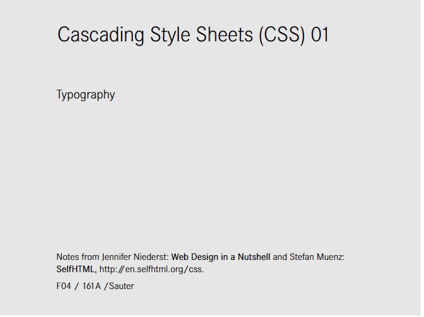CSS Sheet 01